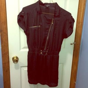 Silky like black romper